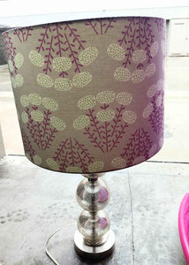 Beautiful bubble table lamp with design tube shade