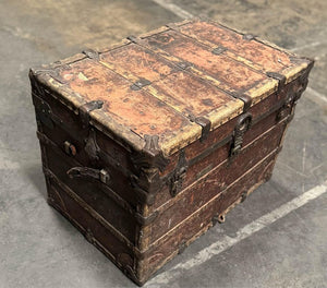 unique steampunk 1950’s rustic treasure chest prop or storage