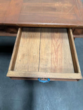 Load image into Gallery viewer, rustic folk art oak handmade farmhouse table desk Size L 69 x W 30 x H 32”
