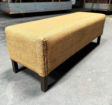 Load image into Gallery viewer, 4’ midwestern modern vintage tight weaved bed end bench (rental)
