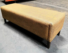 Load image into Gallery viewer, 4’ midwestern modern vintage tight weaved bed end bench (rental)
