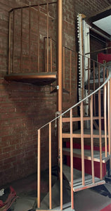 14’ x 4’ gold spiral staircase iron Rental