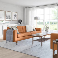 Load image into Gallery viewer, Ikea 2 piece set MORABO Sofa, HAVBERG Swivel chair, Grann/Bomstad golden brown
