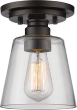 Load image into Gallery viewer, Z-Lite 428F1-OB 1 Light Flush Mount, Old Bronze farm style industrial

